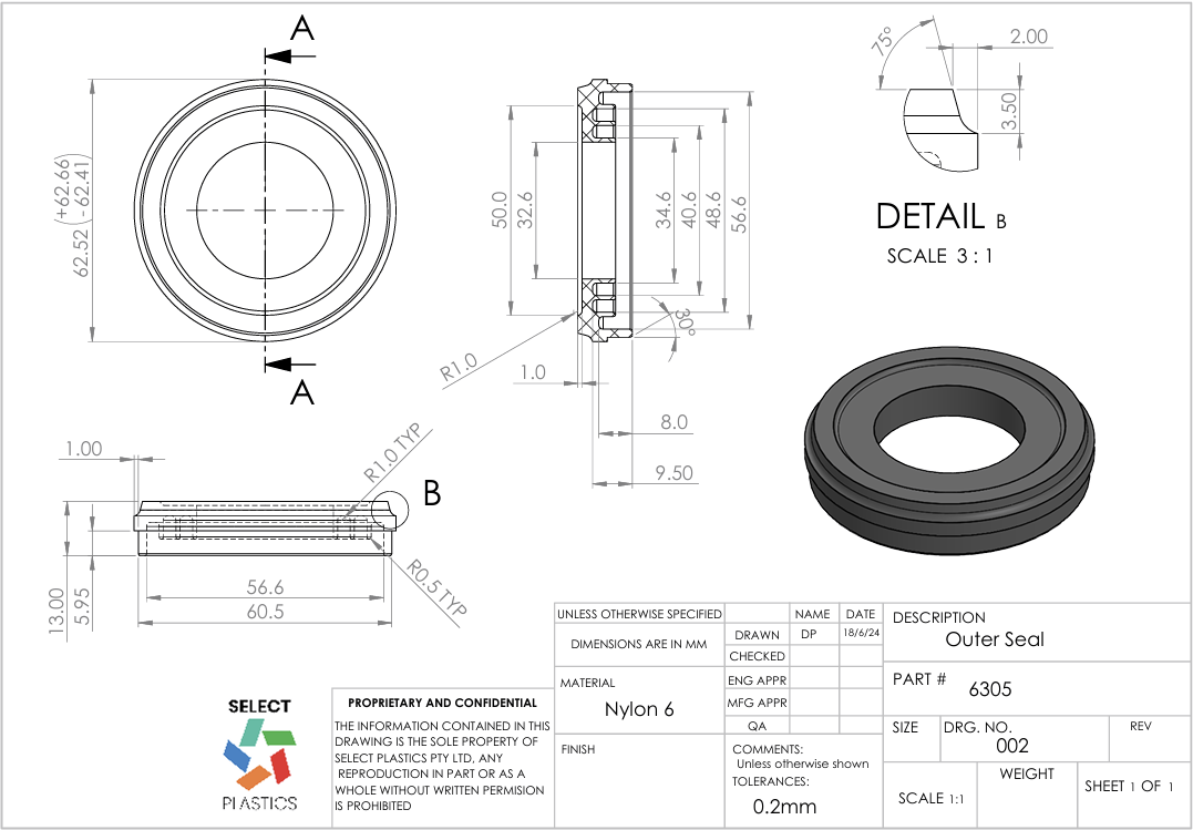 6305 Labyrinth Seal Kit – view 4