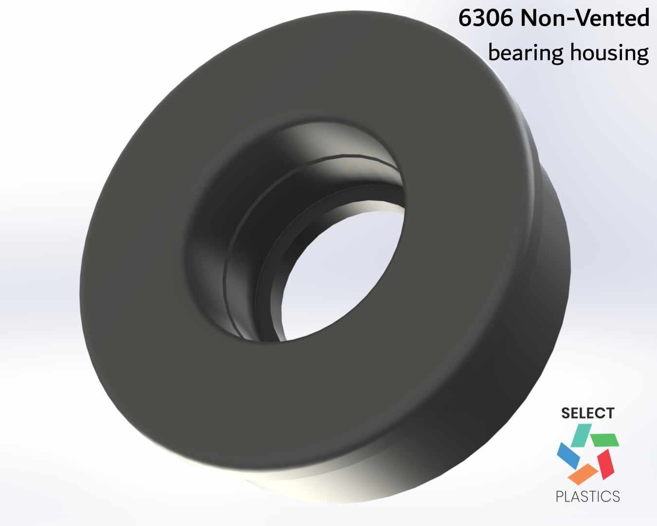 6306-5 Bearing Housing – Non-Vented – view 2