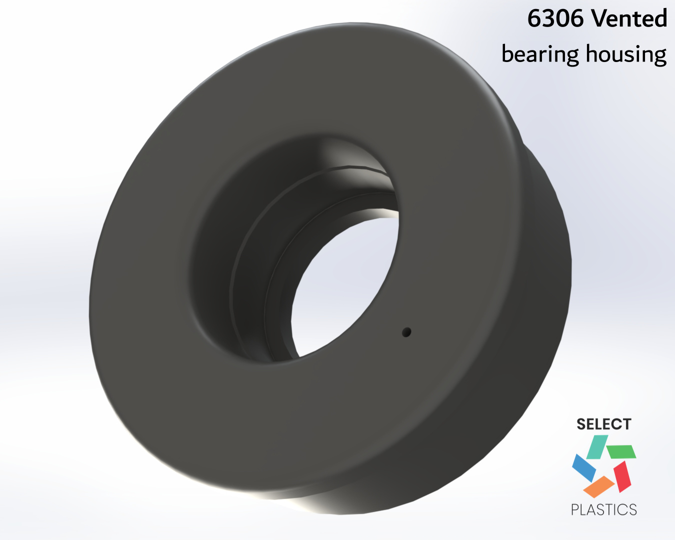 6306-5 Bearing Housing – Vented – view 2