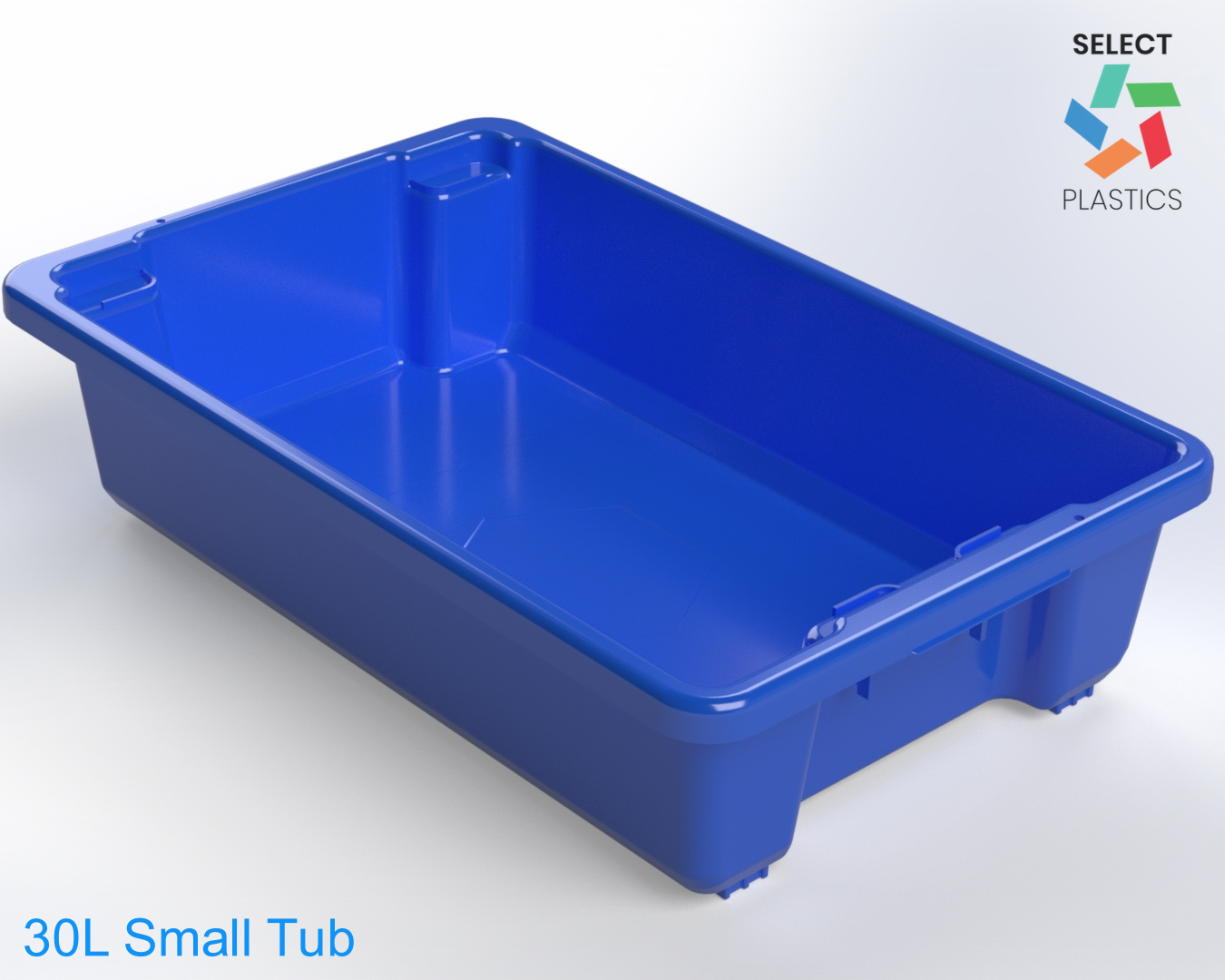 30L Small Storage Tub-Blue