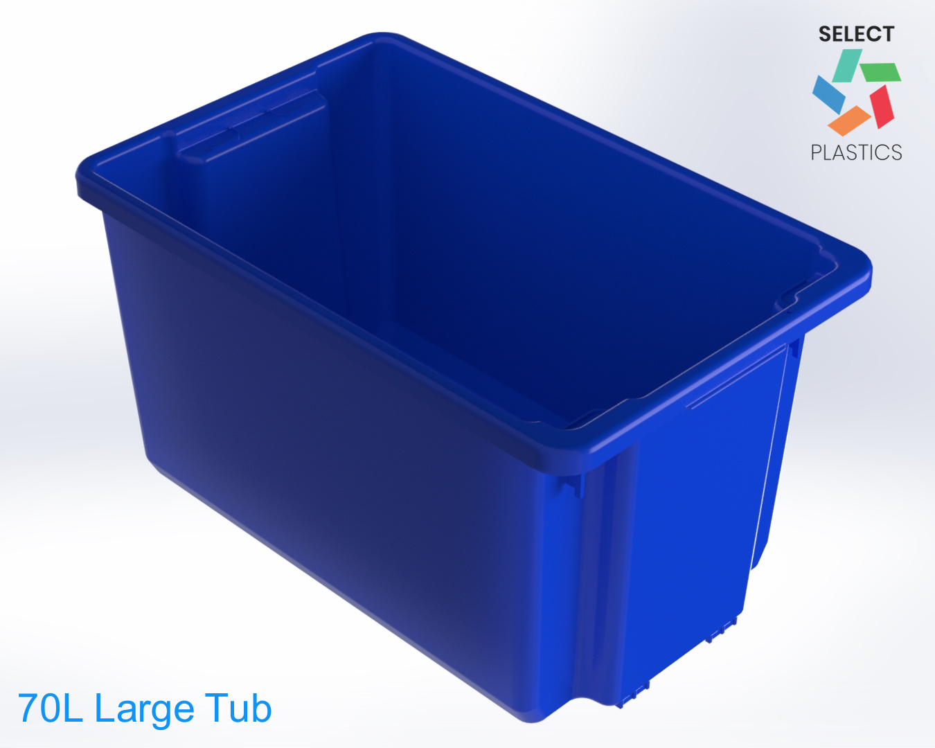70L Large Storage Tub-Blue