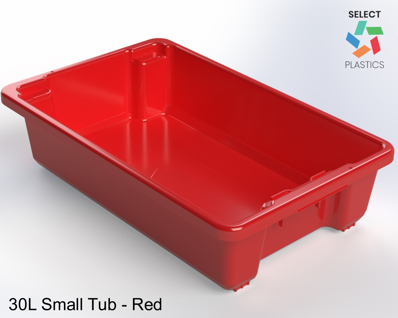 30L Small Storage Tub-Red