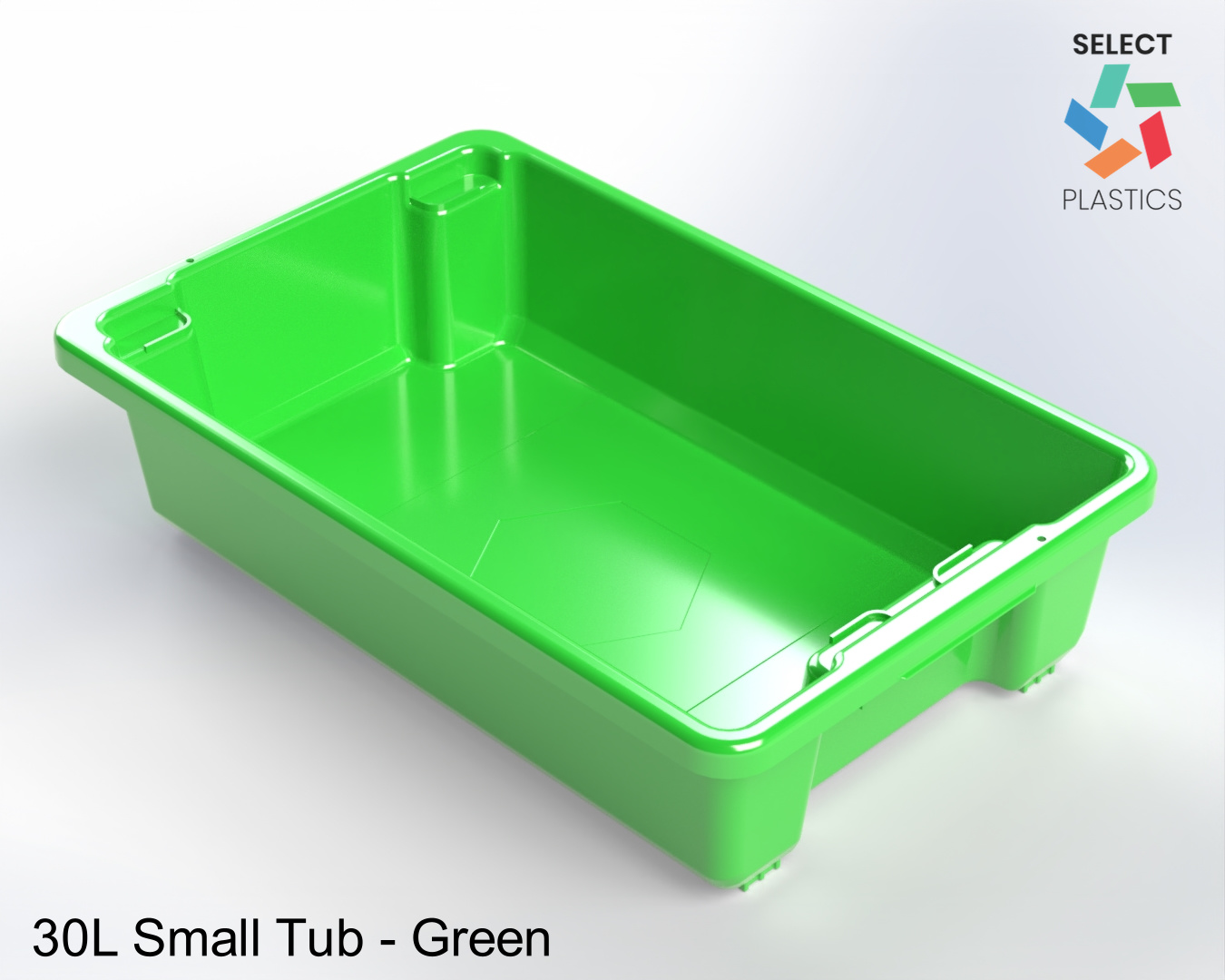 30L Small Storage Tub-Green