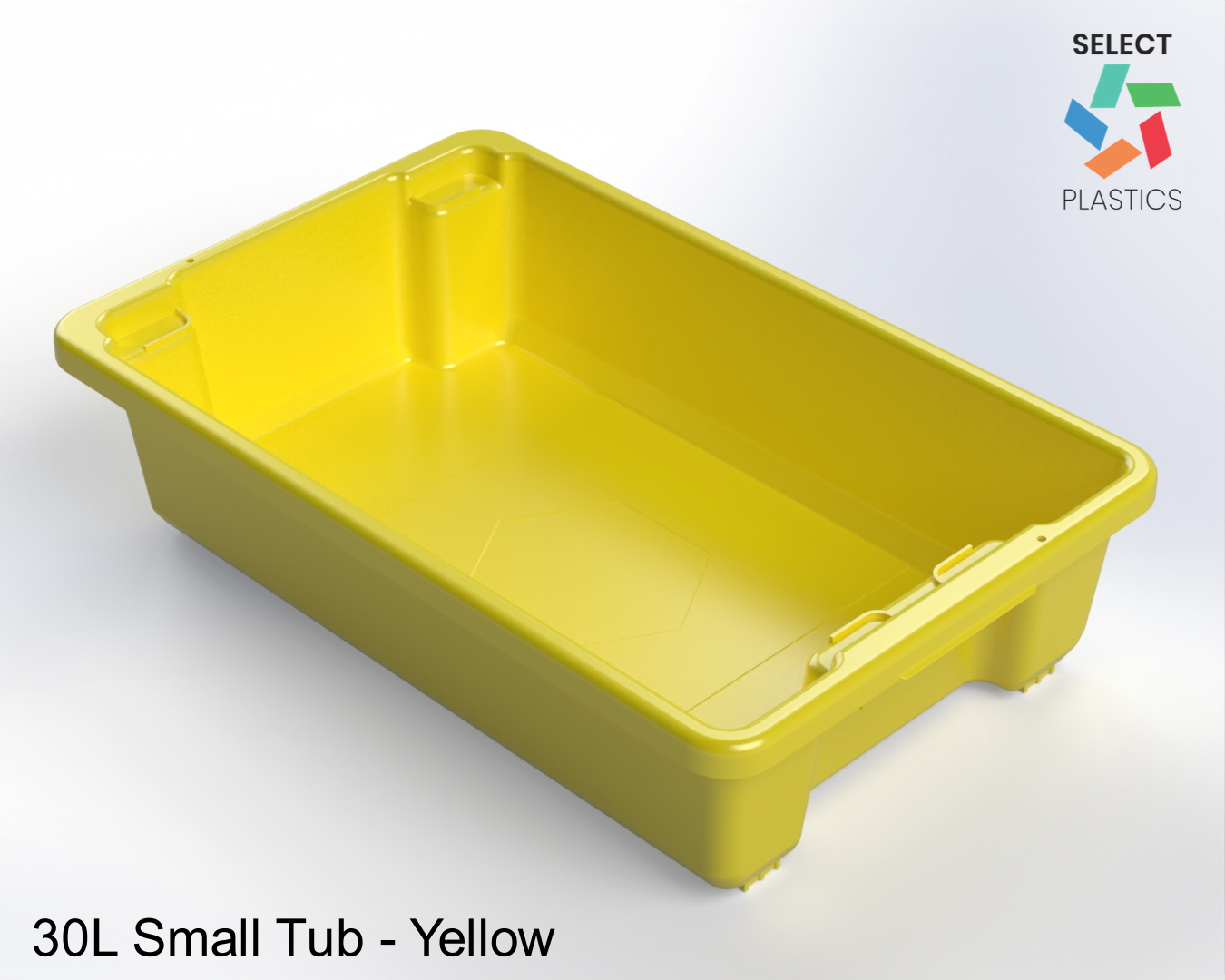 30L Small Storage Tub-Yellow