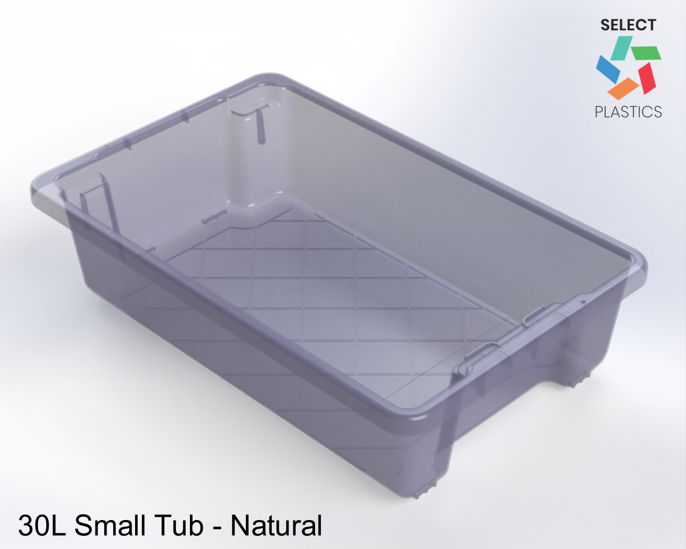 30L Small Storage Tub-Natural