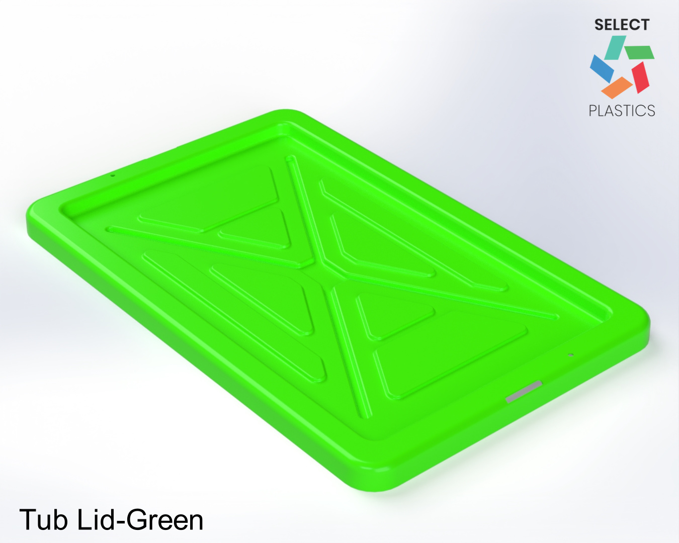 Storage Tub Lid-Green – view 2