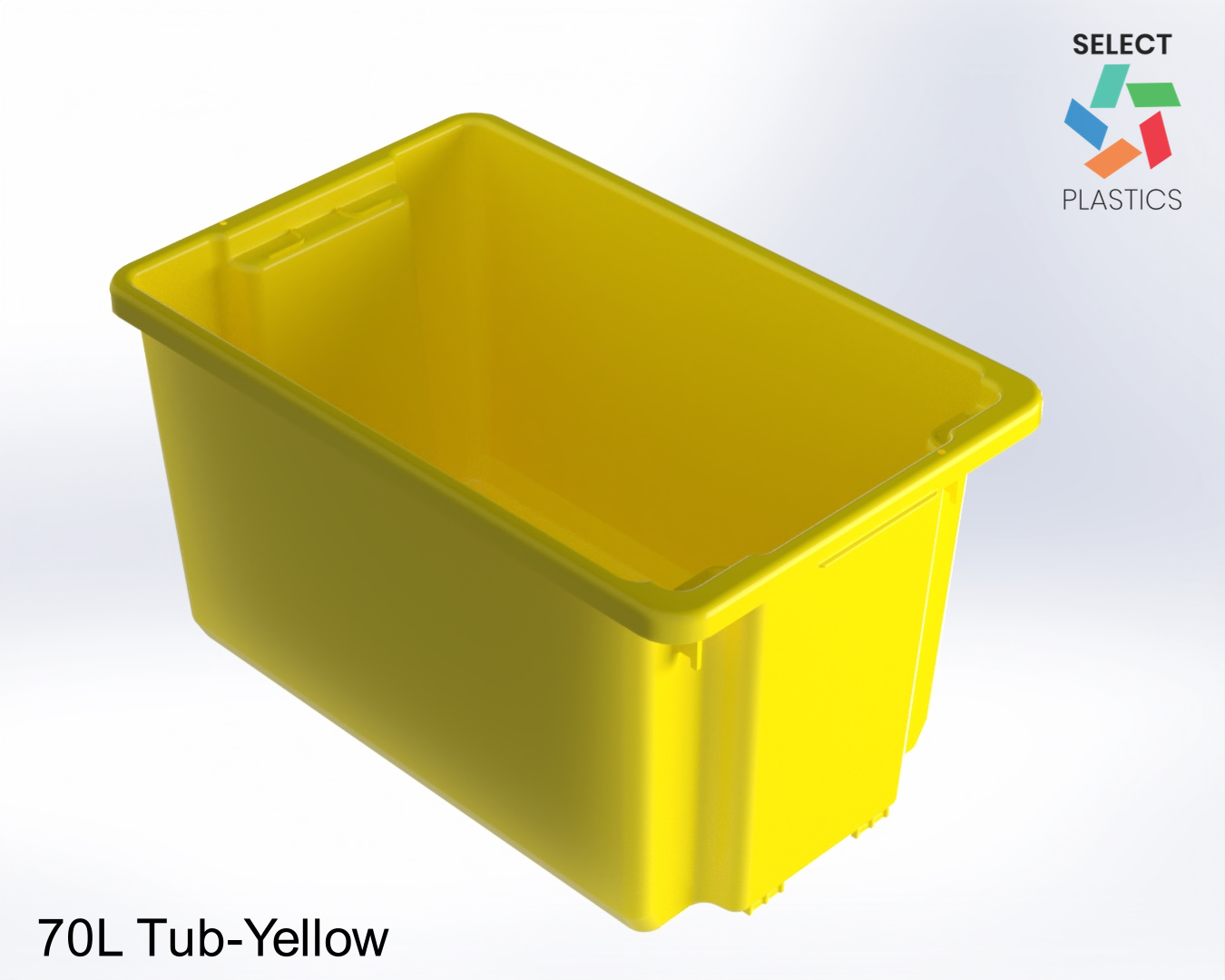 70L Storage Tub-Yellow