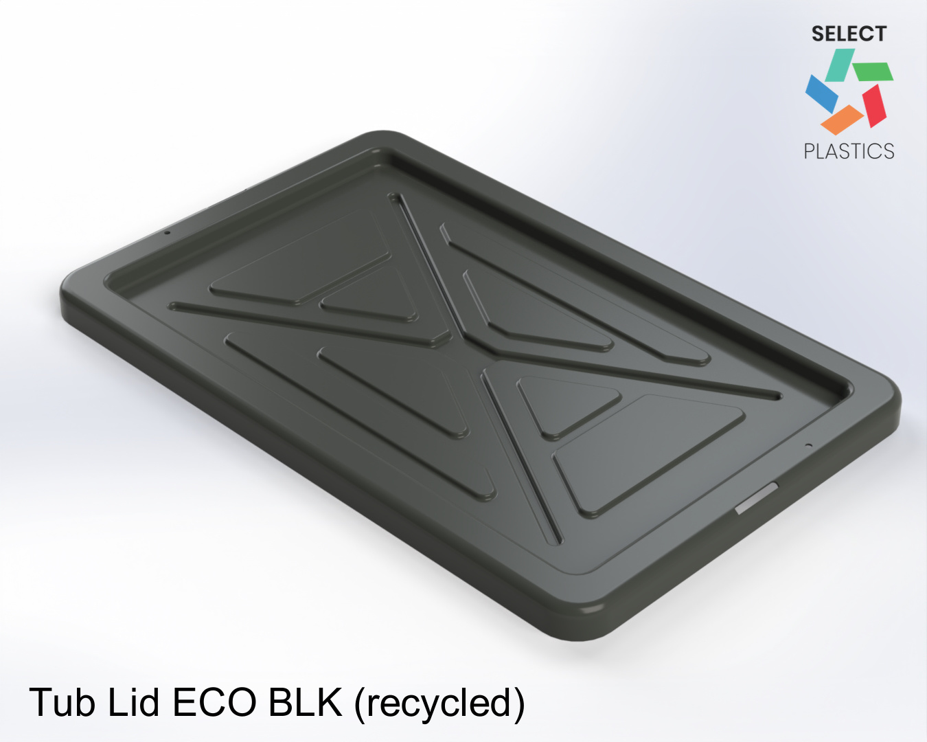 Storage Tub Lid ECO Black