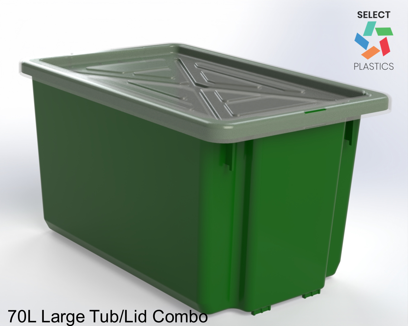 70L Large Storage Tub/lid combo
