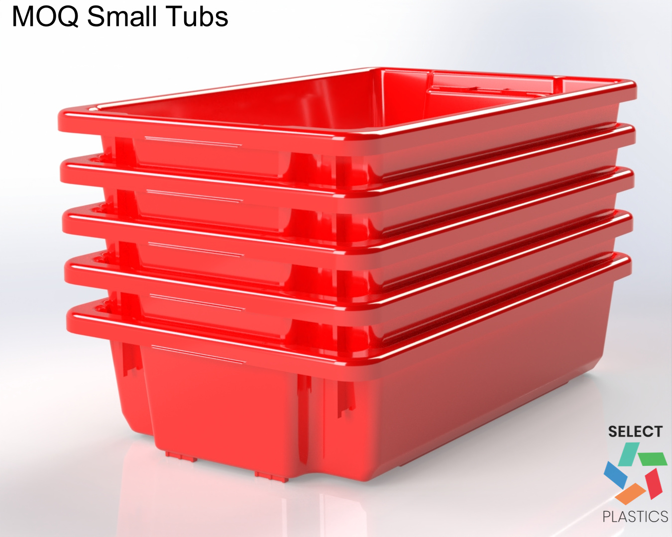 30L Small Storage Tub-Red – view 3