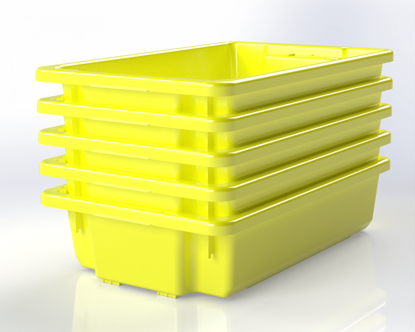 30L Small Storage Tub-Yellow – view 2