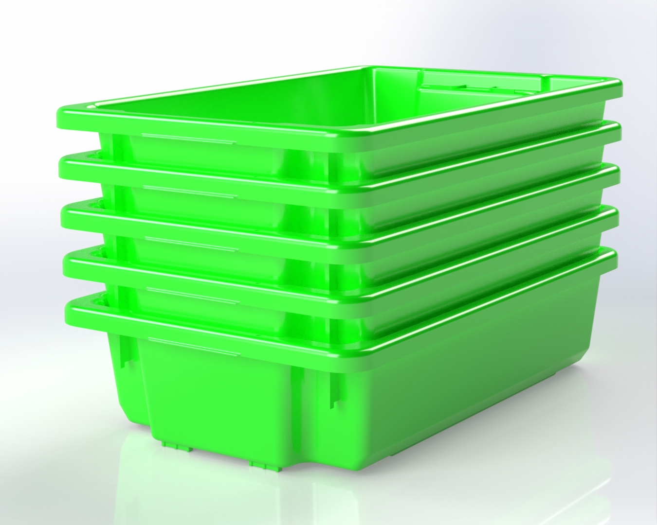 30L Small Storage Tub-Green – view 3
