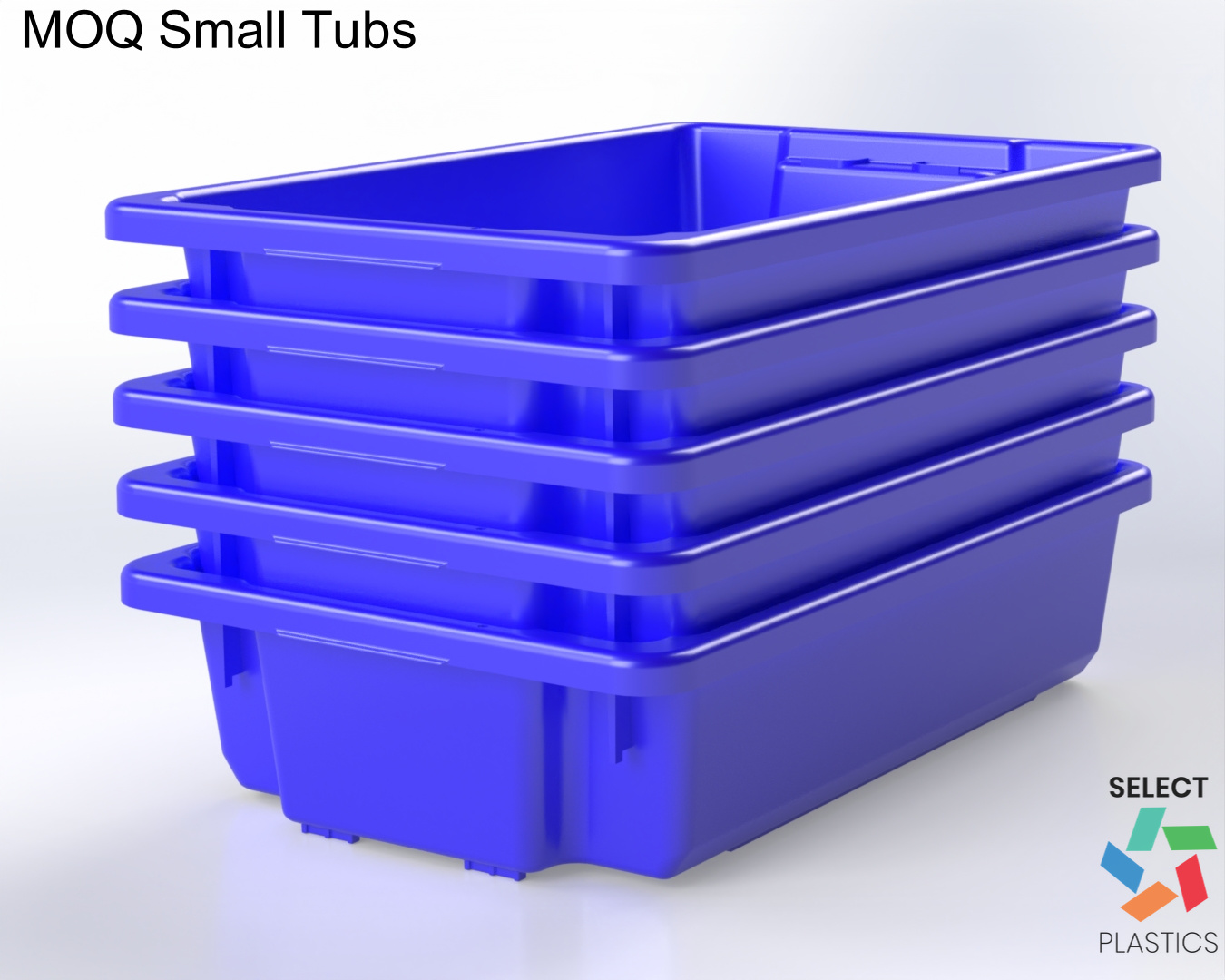30L Small Storage Tub-Blue – view 2