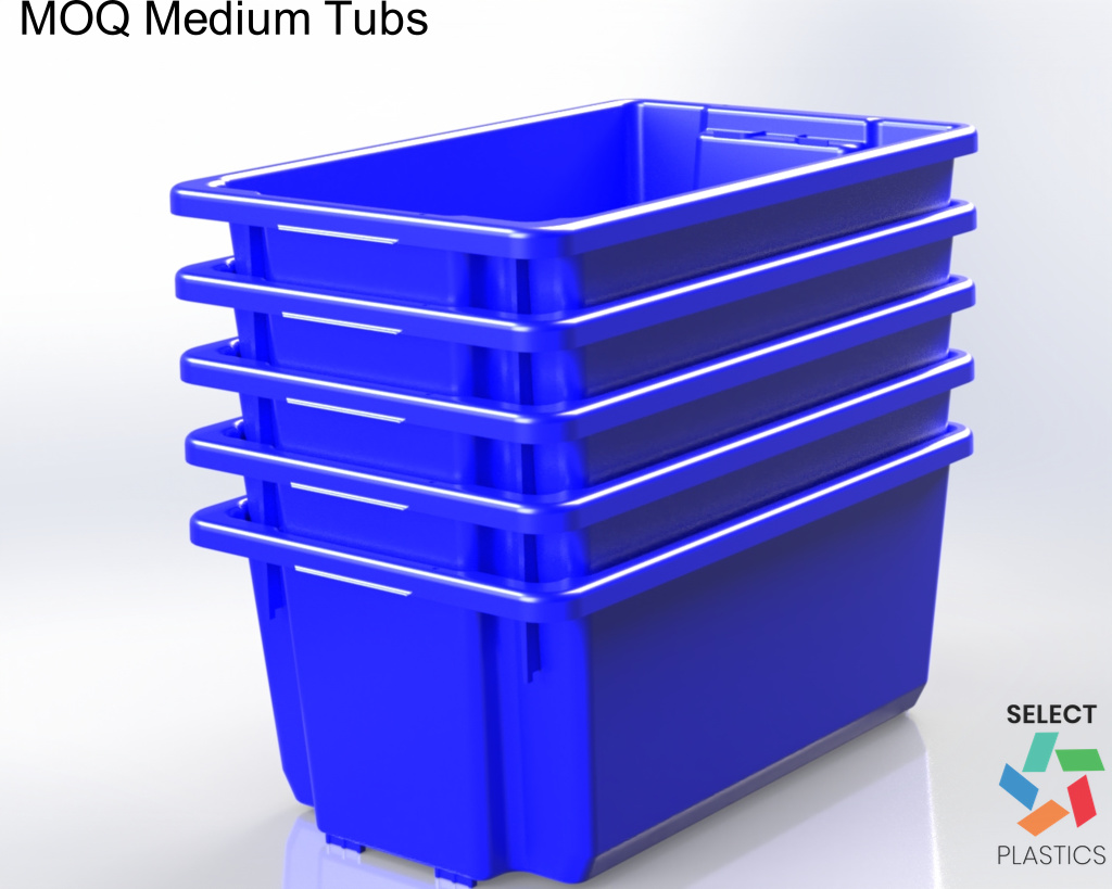 52L Medium Storage Tub-Blue – view 2