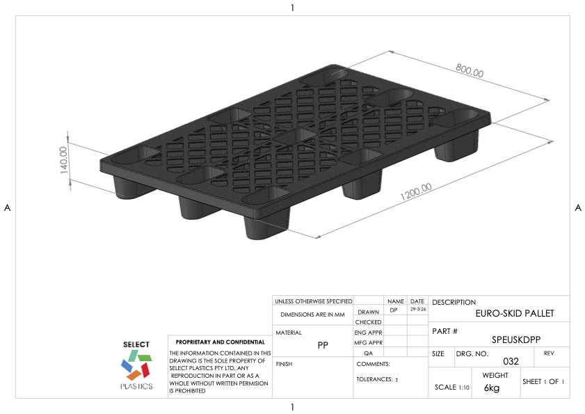 EU Skid Pallet – view 2